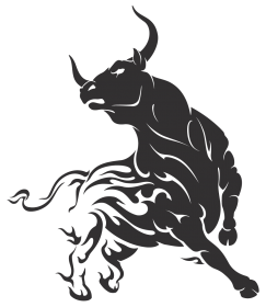 Black Bull Logo - Black
