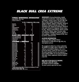 CREA EXTREME - Blueberry Candy - Nutritional Information