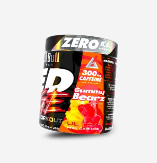 RED RAGE - PRE WORKOUT - GUMMY BEARZ - SIDE