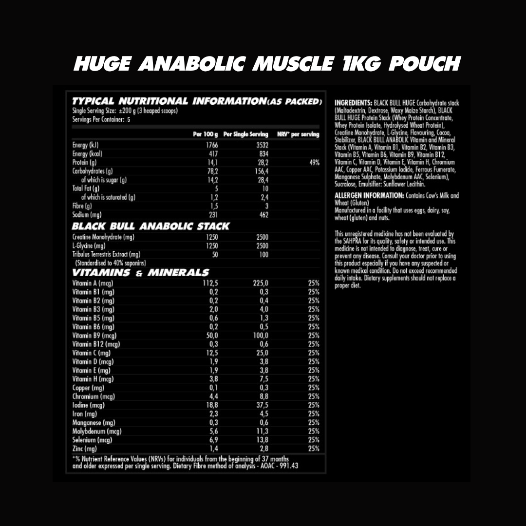 HUGE ANABOLIC MUSCLE 1KG - Image 3